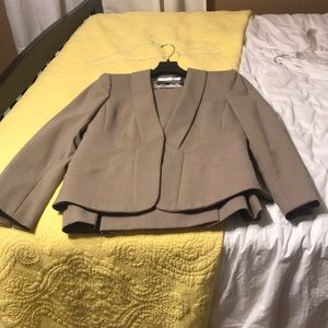 Women’s tan skirt suit